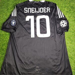 Sneijder Real Madrid 2008 2009 UEFA Third Soccer Jersey Shirt XL SKU# 685420